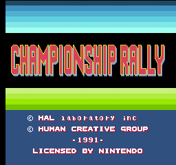 Championship Rally